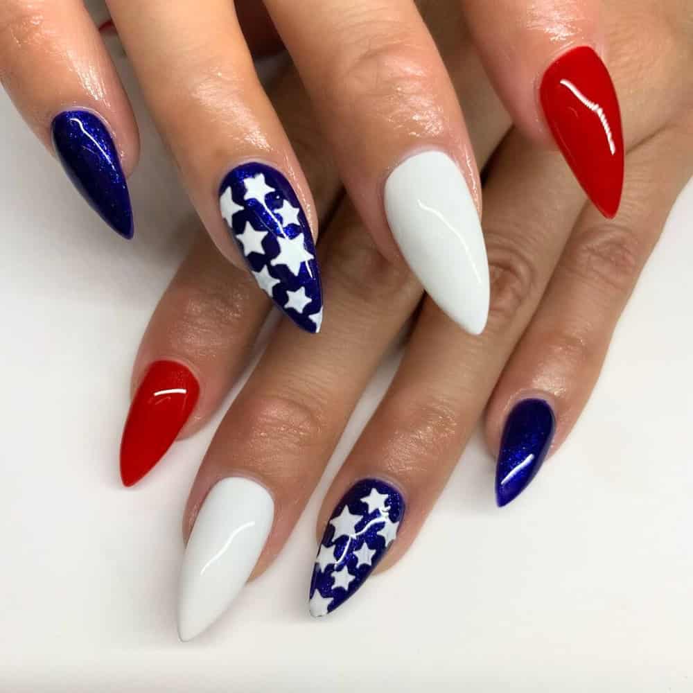 4th of july nail design