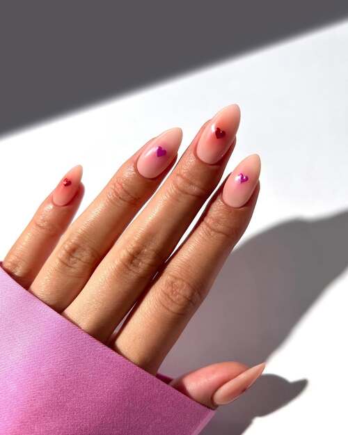 simple valentines day nails