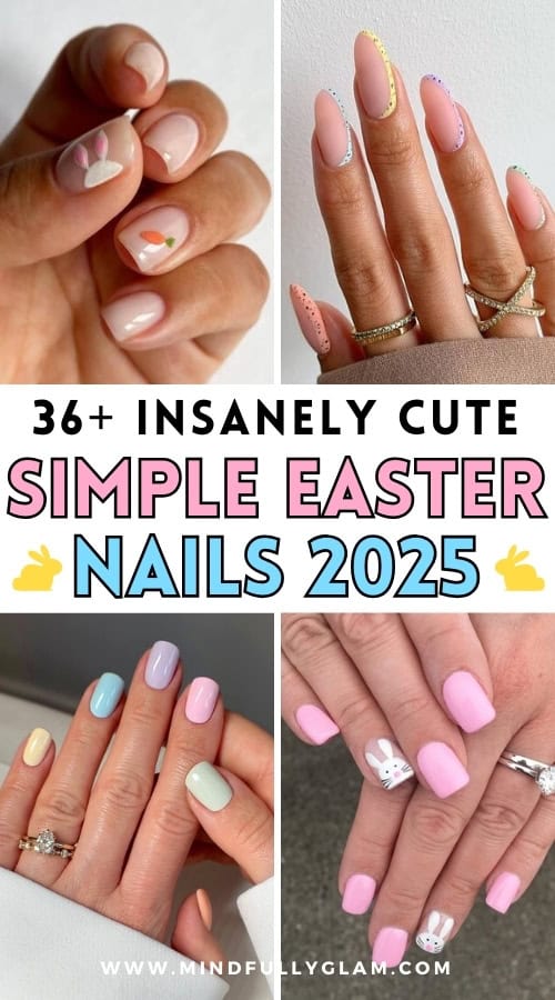 simple easter nails 2025