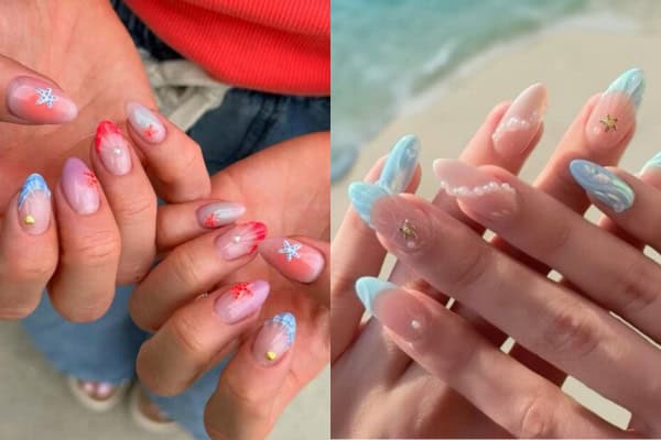 beach nail designs