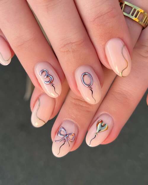 birthday nails