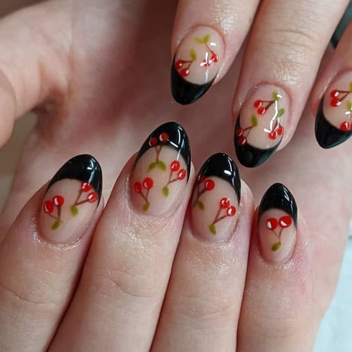 cherry nails