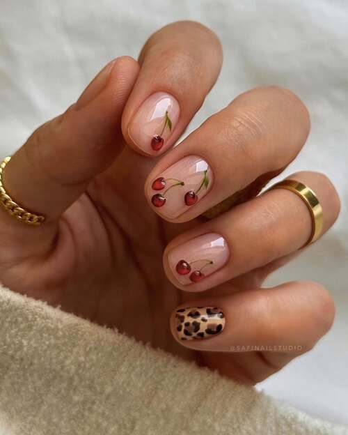 cherry nails
