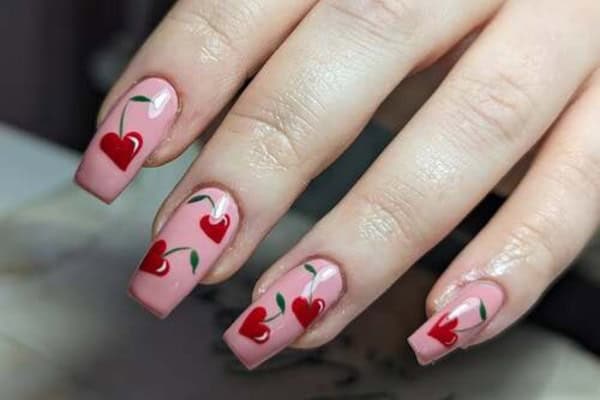 cherry nails