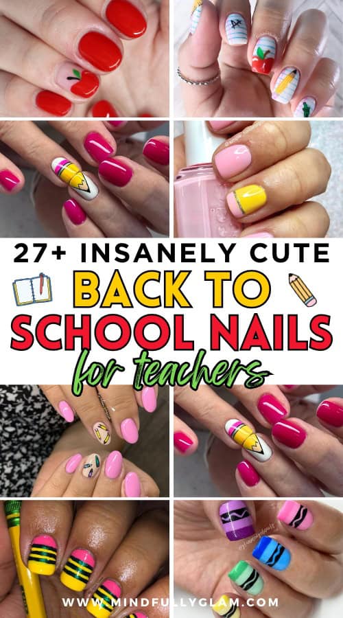 back to school nails for teachers