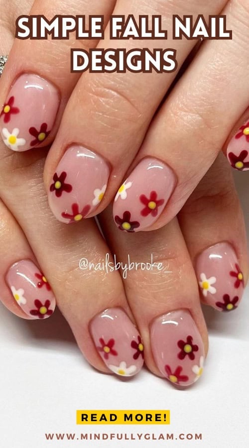 simple fall nail designs